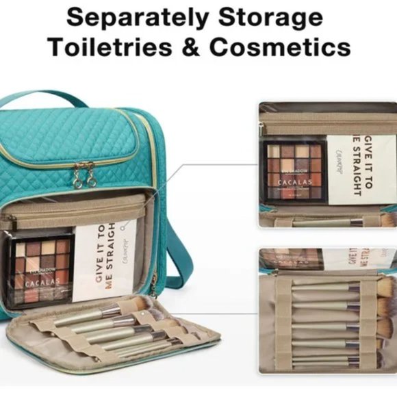 Toiletry Bag, Travel Toiletry Bag for Men Women, Water-resistant Cosmetic shave - Picture 3 of 5